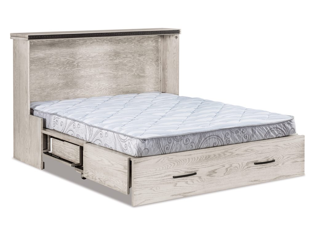 Amish Furniture of NE Mission 6″ Mobile Murphy Bed Panel/Wall Bed, alternate view 6