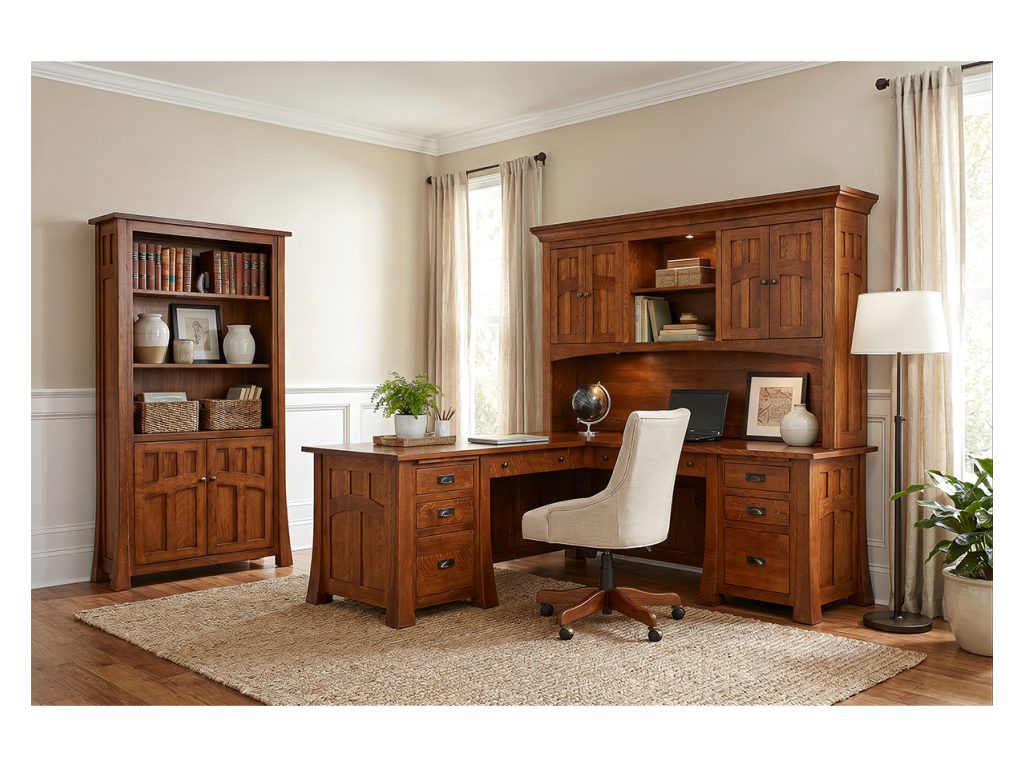 Amish Furniture of NE Bridgefort Mission Lateral File Cabinet File/Storage Cabinet, alternate view 1