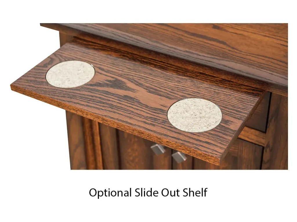 Amish Furniture of NE Lexington Open Nightstand Bedside Table, alternate view 4