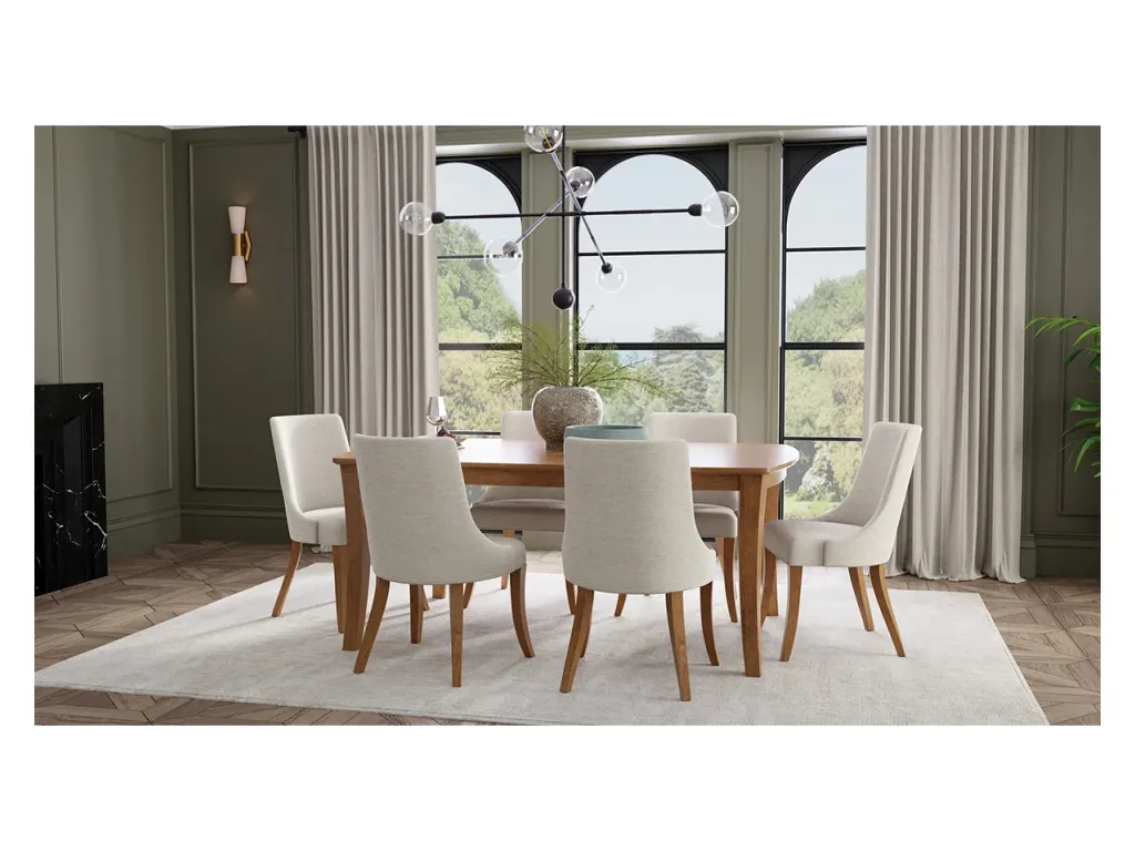 Amish Furniture of NE Crescent Table, alternate view 1