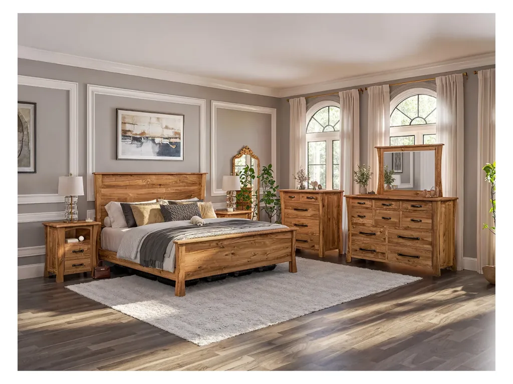 Amish Furniture of NE Vandalia 9 Drawer Mule Dresser, alternate view 2