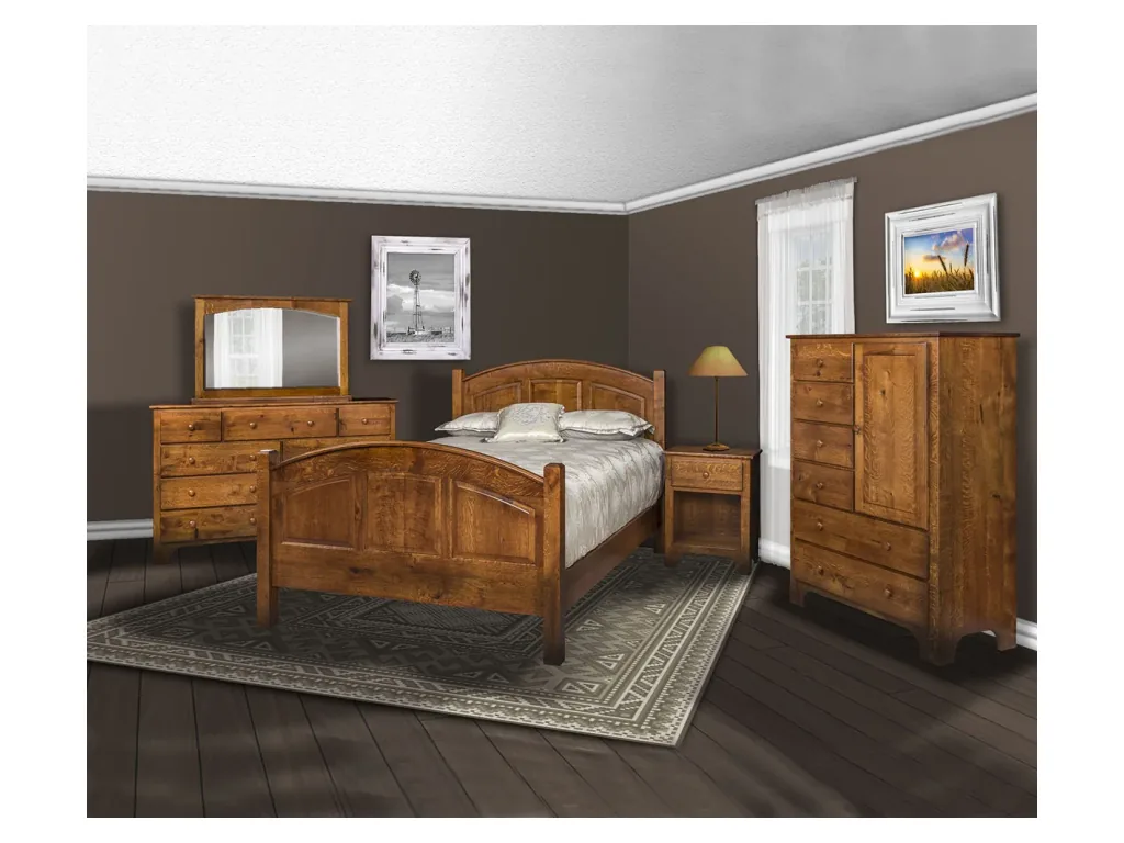 Amish Furniture of NE Ridgecrest Shaker 1 Drawer Nightstand, alternate view 4