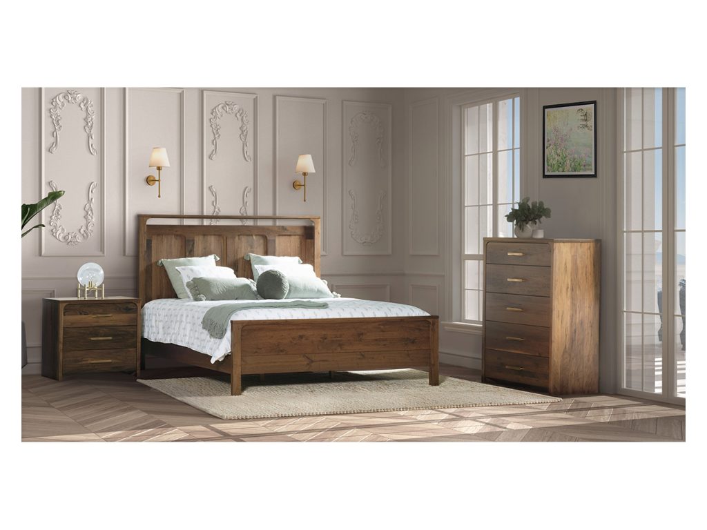 Amish Furniture of NE Hawthorne Nightstand Bedside Table, alternate view 2