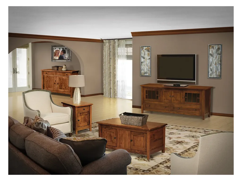 Amish Furniture of NE Centennial Sofa Table, alternate view 1