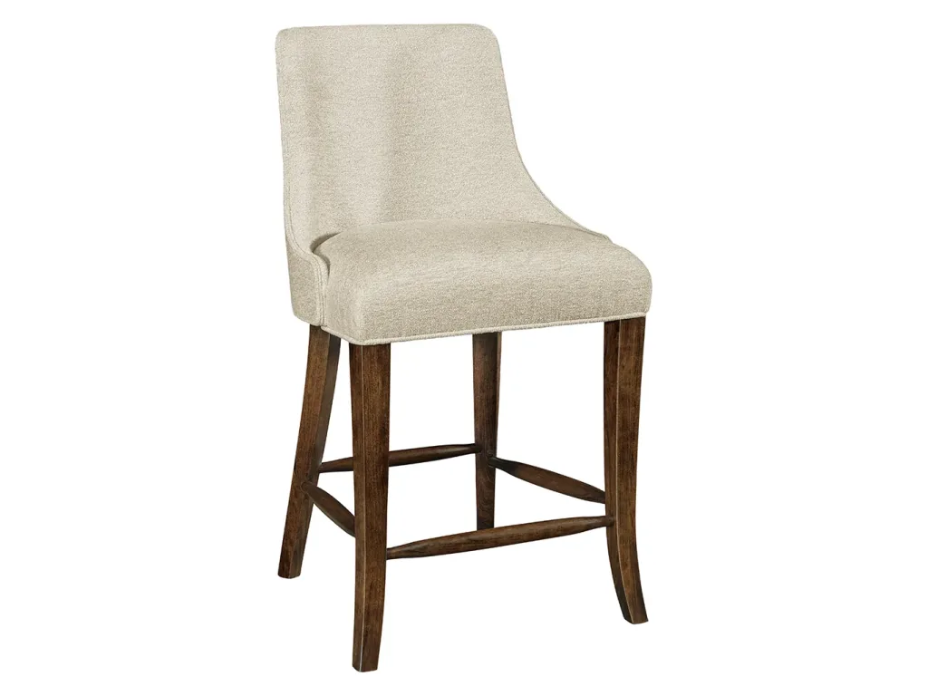 Amish Furniture of NE Crescent Bar Chair Barstool, primary thumbnail