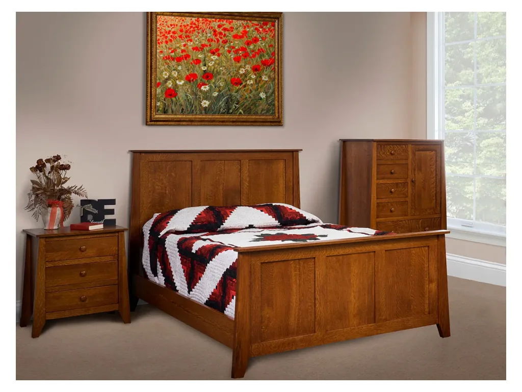 Amish Furniture of NE Berwick 3 Drawer Nightstand, alternate view 5