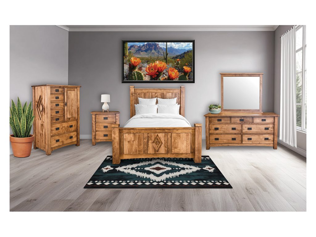 Amish Furniture of NE Grand Mesa 3 Drawer Nightstand, alternate view 2