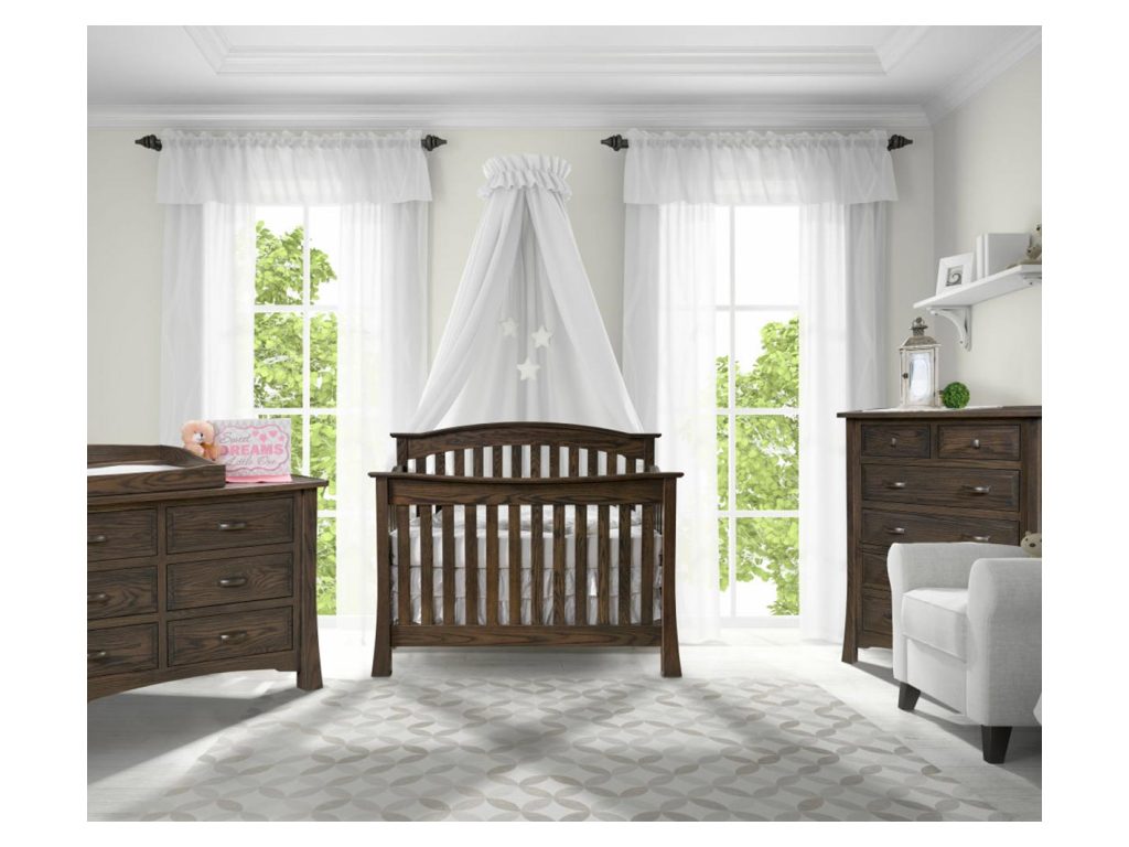 Amish Furniture of NE Addison Crib Bed, alternate view 5