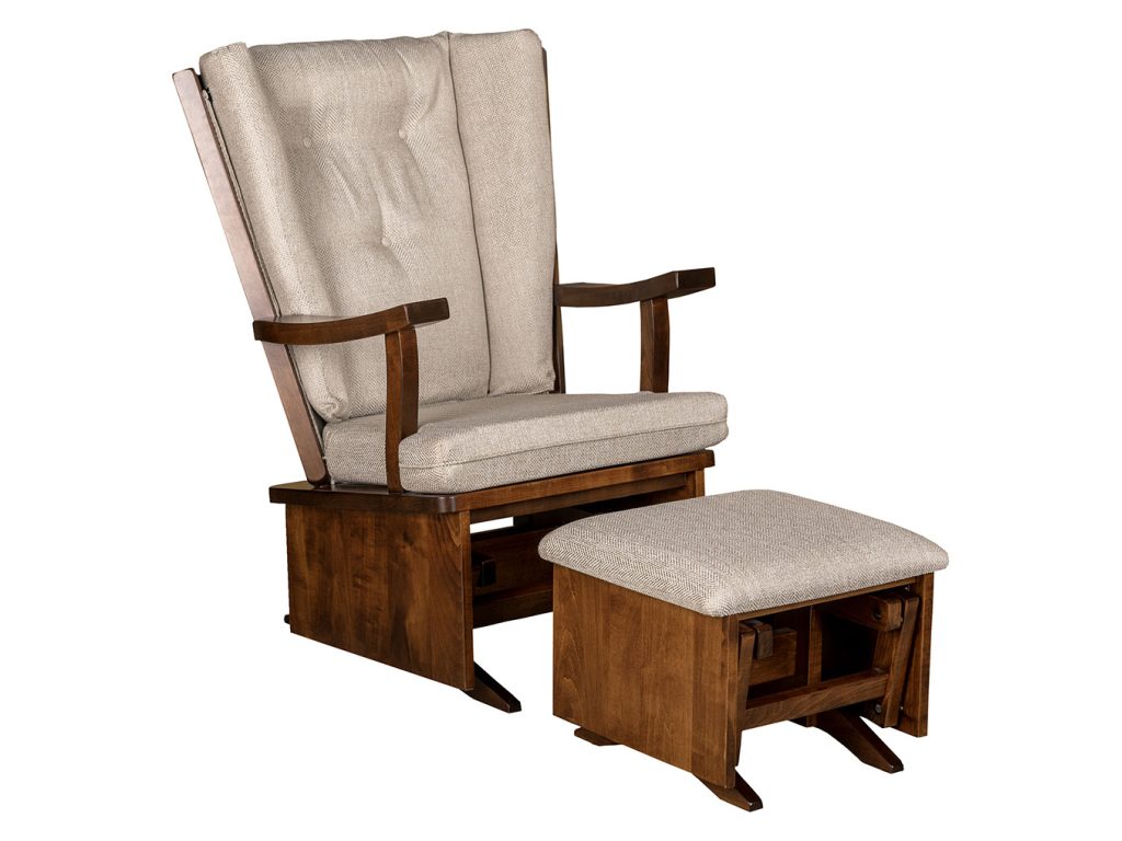 Arcadia Regular Glider and Ottoman Glider Swivels & Glider, alternate view 2