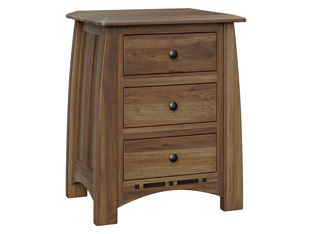 Amish Furniture of NE Boulder Creek 3 Drawer Nightstand, primary thumbnail