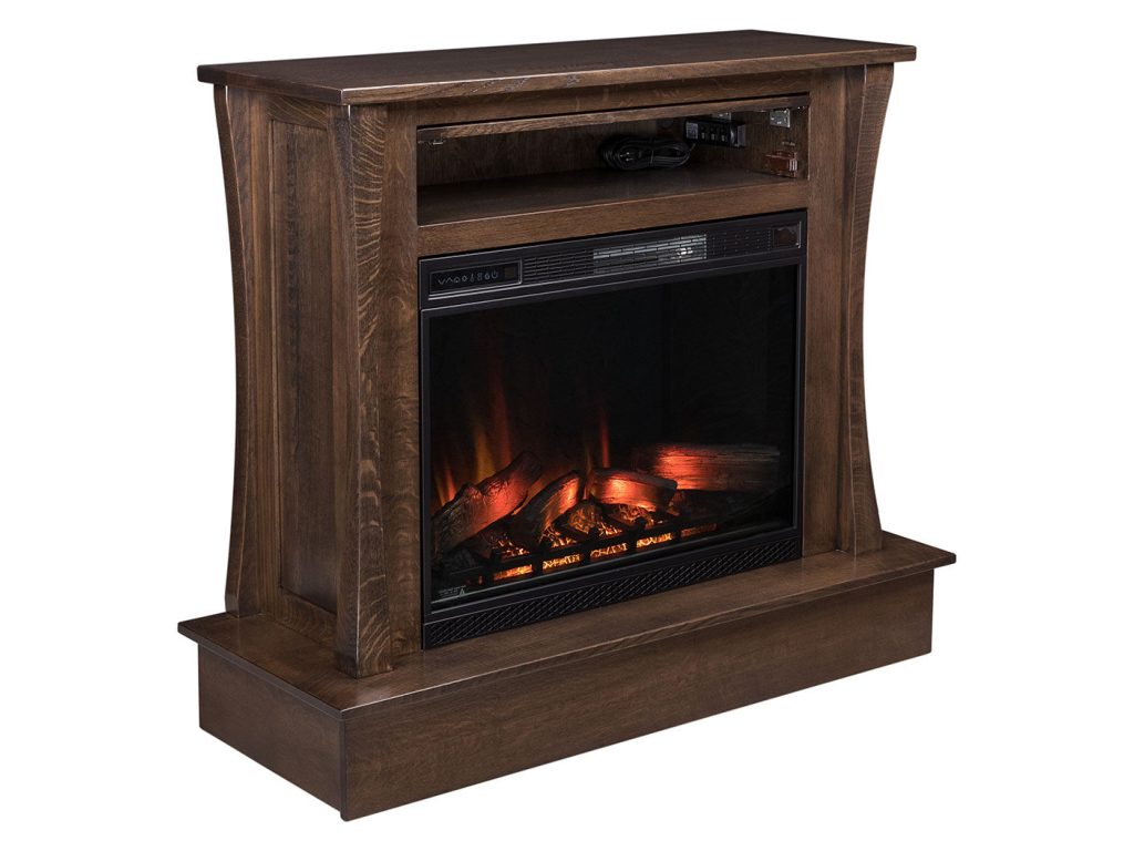 Amish Furniture of NE Eldorado Fireplace Console, alternate view 2