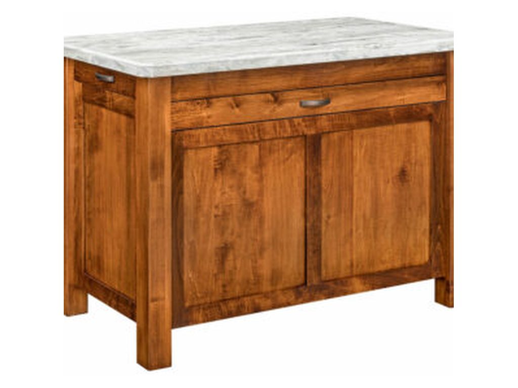 Amish Furniture of NE Granby Kitchen Island, alternate view 2