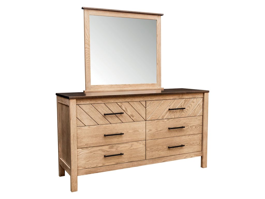 Amish Furniture of NE Hampton Bay 6 Drawer Dresser Mirror, primary thumbnail