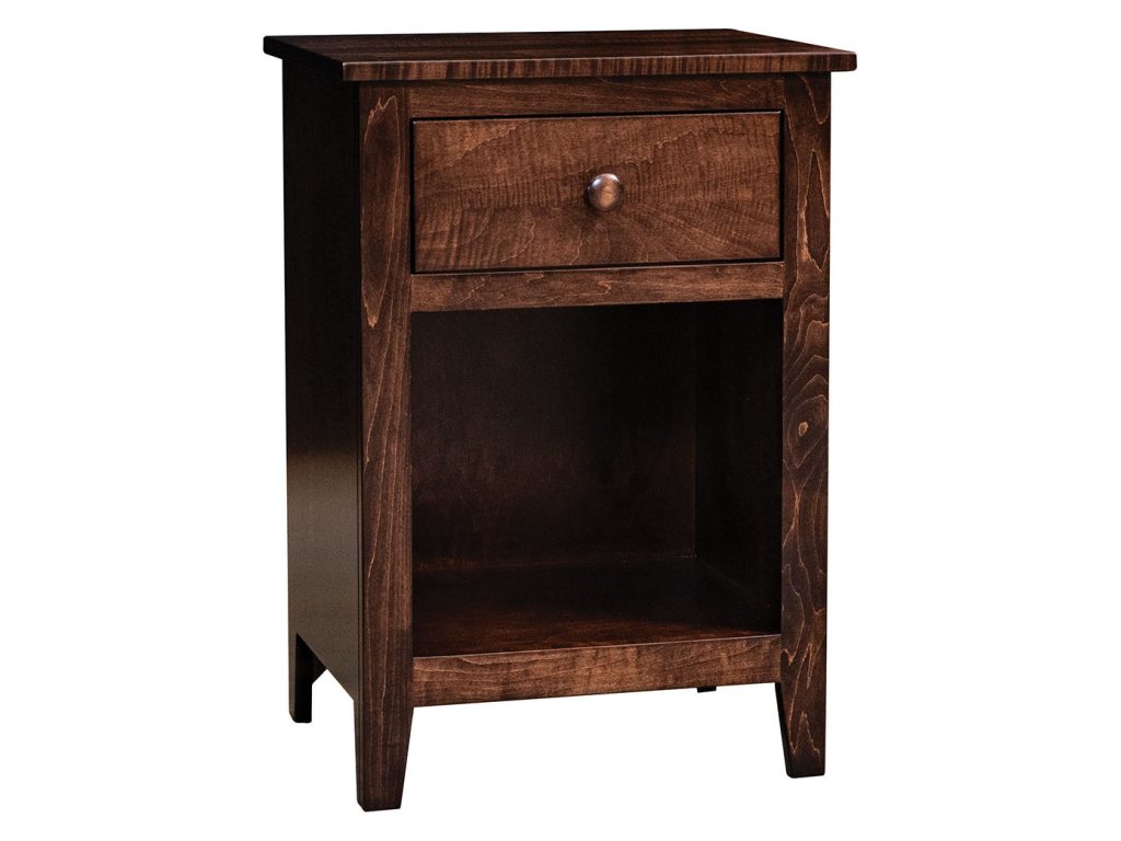 Amish Furniture of NE Ridgecrest Econo 1 Drawer Open Nightstand Drawer Nightstand, primary thumbnail