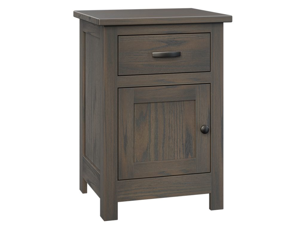 Amish Furniture of NE Flush Mission 1 Drawer 1 Door Nightstand Drawer Nightstand, primary thumbnail