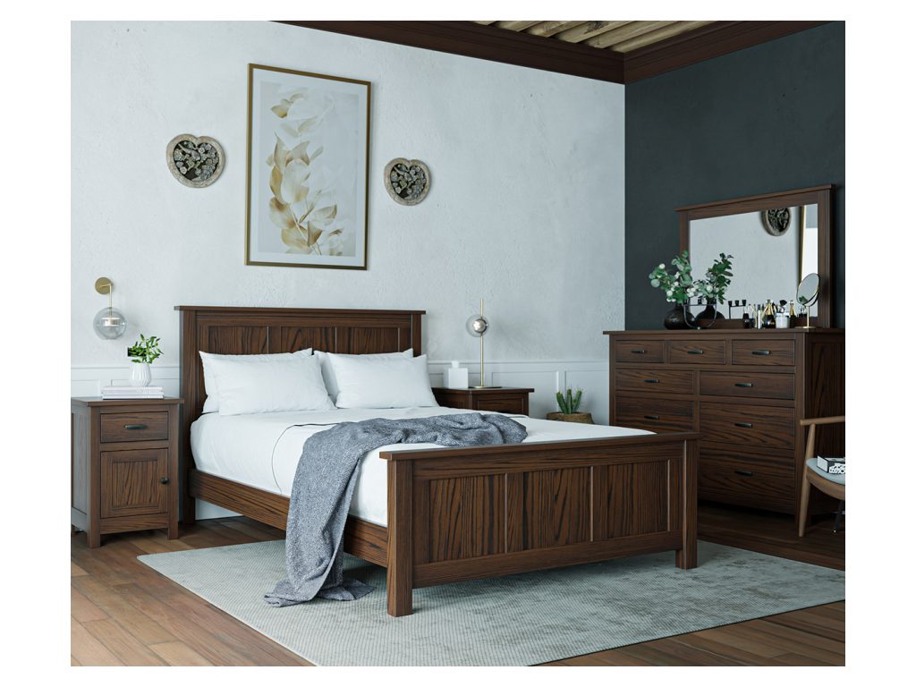 Amish Furniture of NE Flush Mission 7 Drawer Dresser, alternate view 1