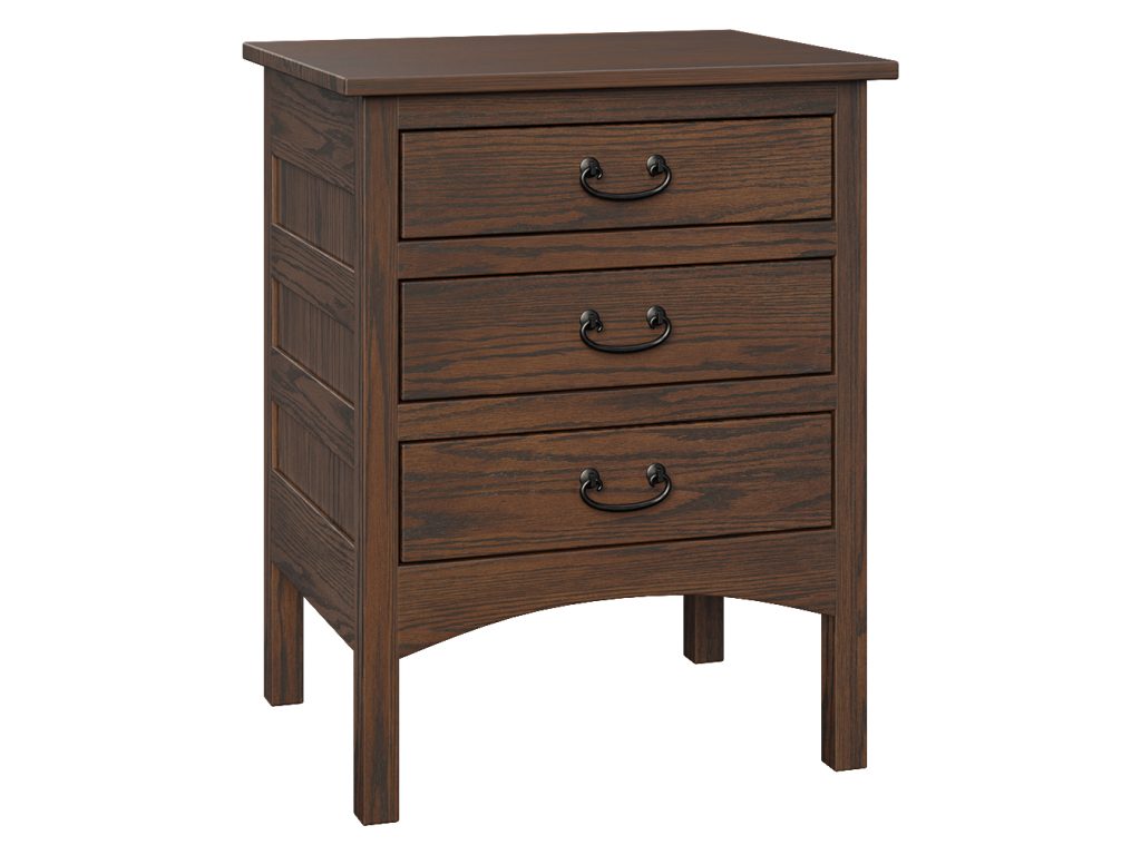Amish Furniture of NE Granny Mission 3 Drawer Nightstand, primary thumbnail