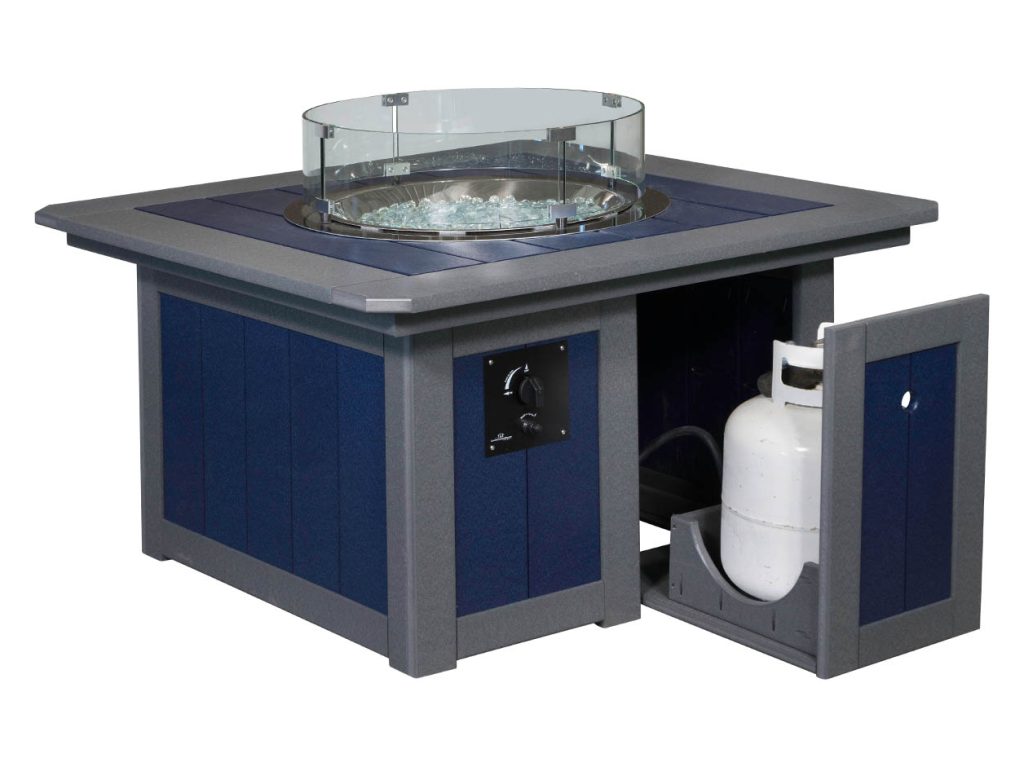 Amish Furniture of NE Square Fire Pit Table, alternate view 1