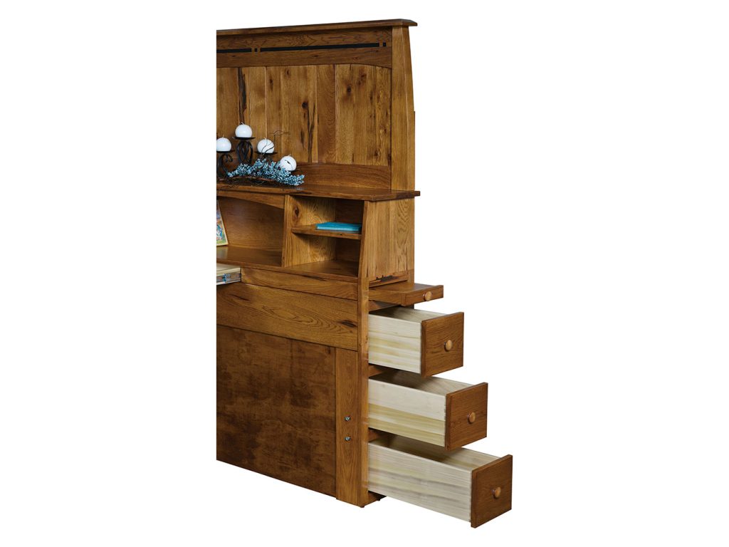Boulder Creek Bookcase Headboard, alternate view 1