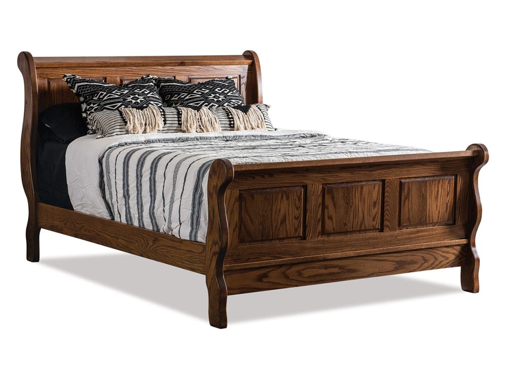 Classic Raised Panel Sleigh Bed, primary thumbnail