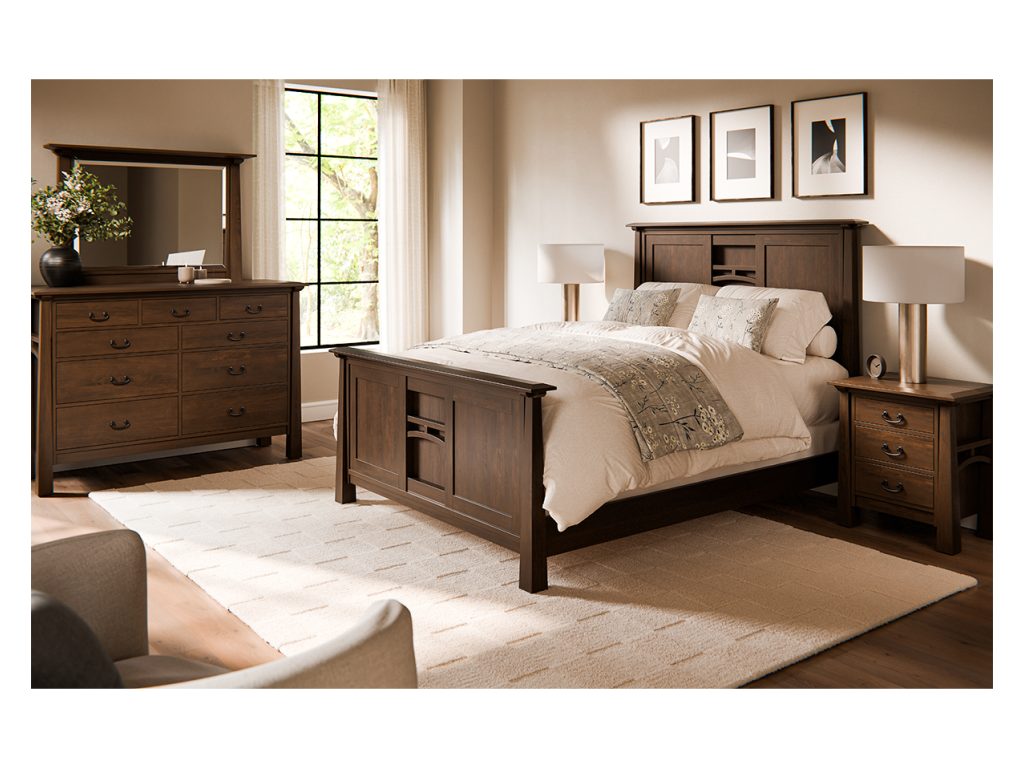 Amish Furniture of NE Artesa Dresser Mirror, alternate view 2