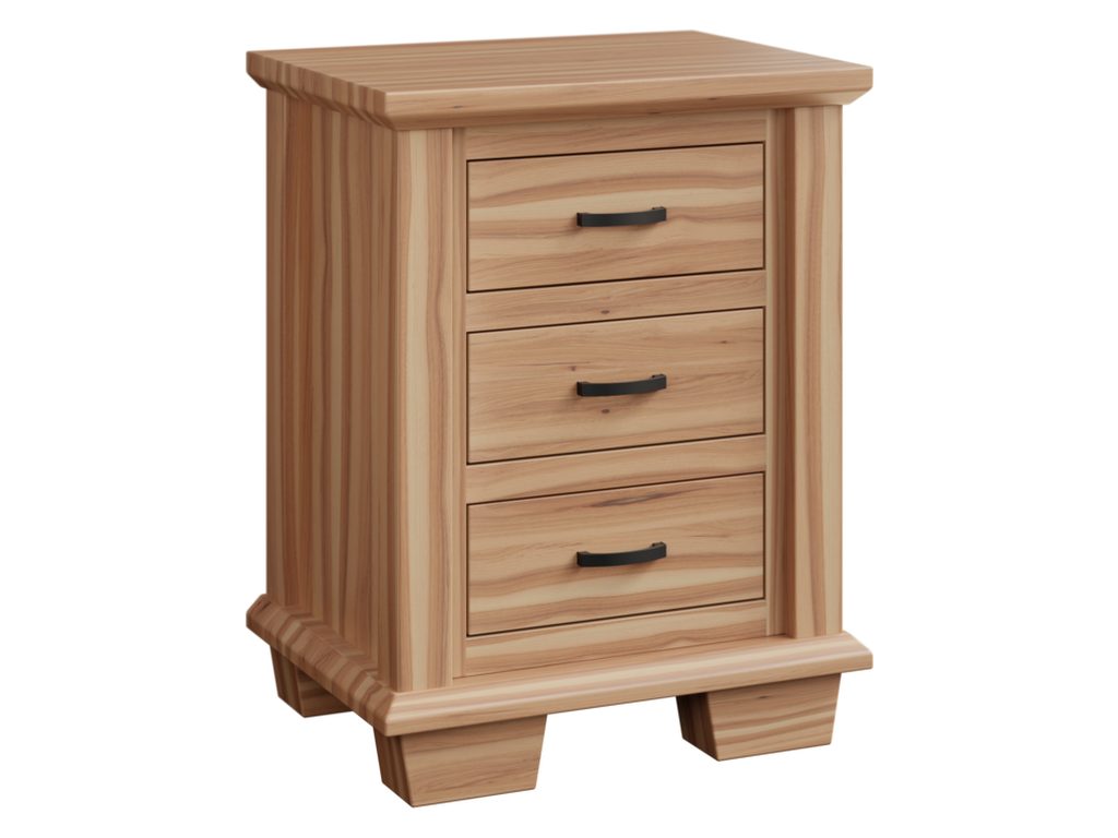 Amish Furniture of NE Burlington 3 Drawer Nightstand, primary thumbnail
