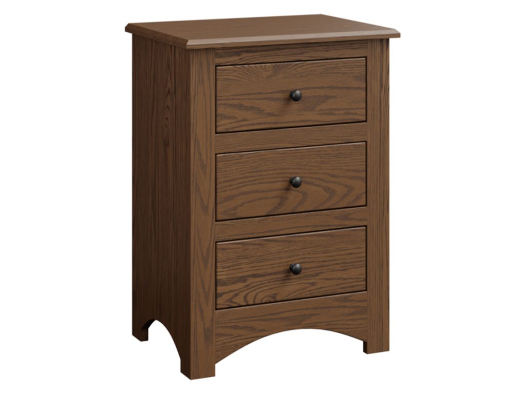 Amish Furniture of NE Troy 3 Drawer Nightstand, primary thumbnail