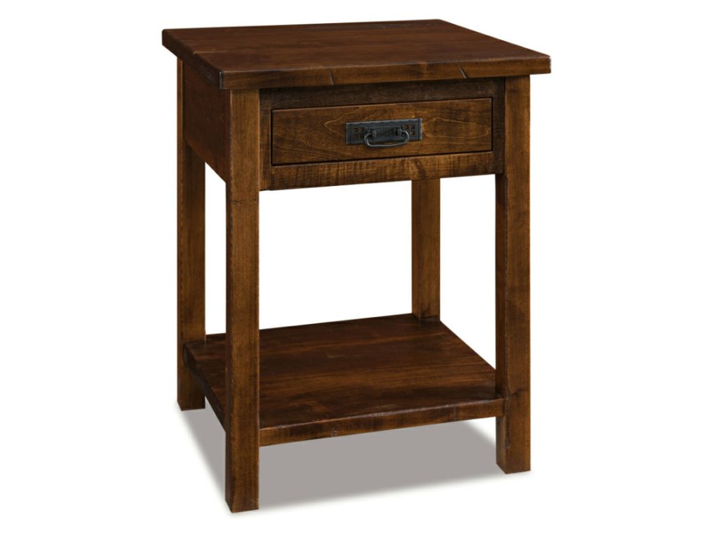 Amish Furniture of NE Dumont 1 Drawer Open Nightstand Drawer Nightstand, primary thumbnail
