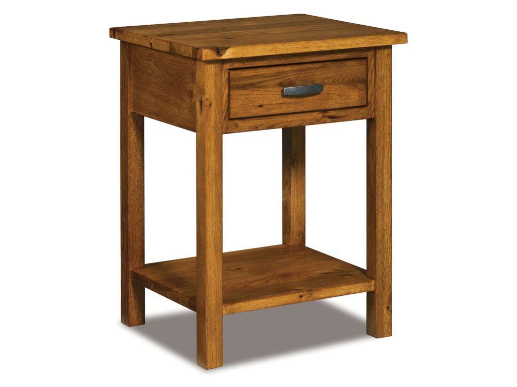 Amish Furniture of NE Flush Mission 1 Drawer Nightstand, primary thumbnail