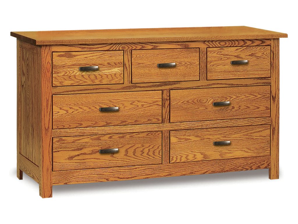 Amish Furniture of NE Flush Mission 7 Drawer Dresser, primary thumbnail