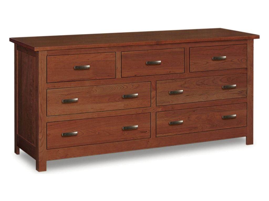 Amish Furniture of NE Flush Mission 7 Drawer Dresser, primary thumbnail