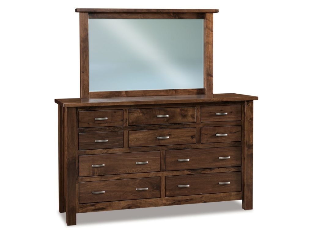 Amish Furniture of NE Heidi 10 Drawer Dresser Mirror, primary thumbnail