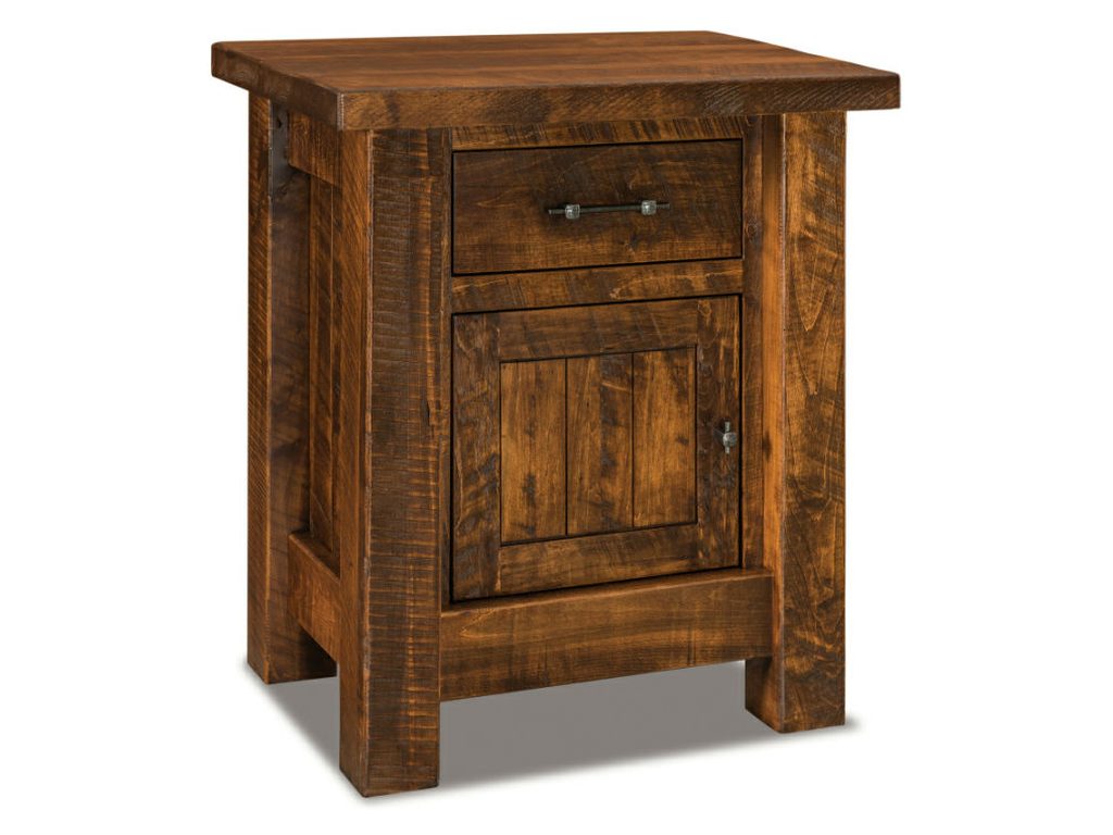 Amish Furniture of NE Houston 1 Drawer, 1 Door Nightstand Drawer Nightstand, primary thumbnail
