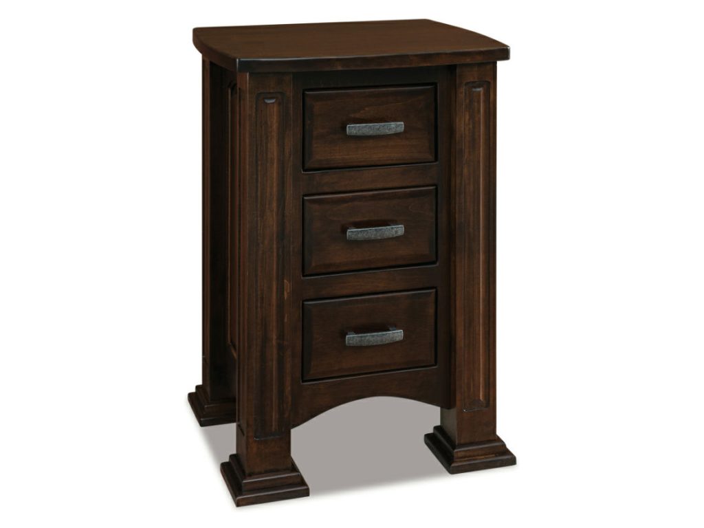 Amish Furniture of NE Lexington 3 Drawer Nightstand – 21″W, primary thumbnail