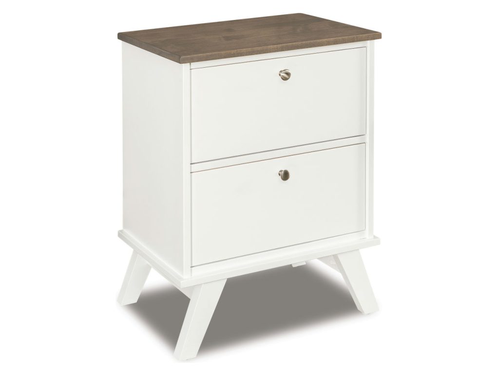 Amish Furniture of NE Liberty 2 Drawer Nightstand, alternate view 3