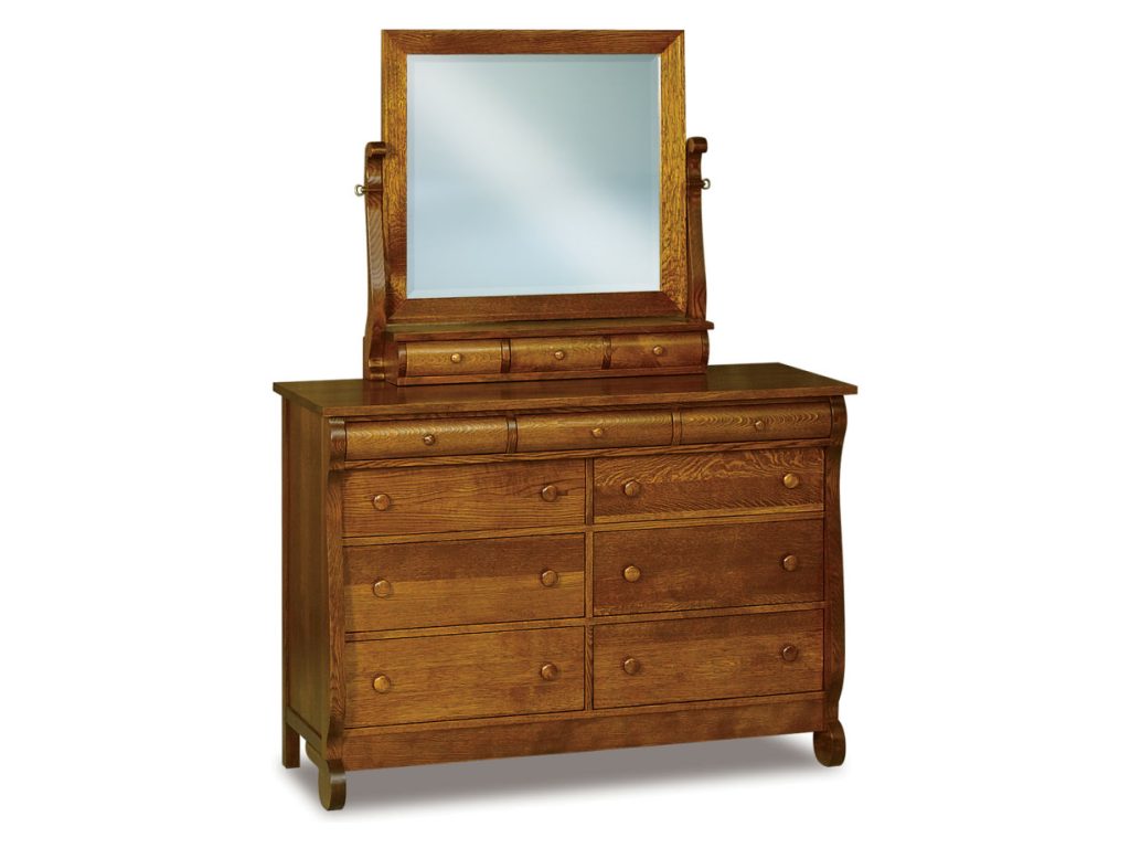 Old Classic Sleigh 9 Drawer Dresser, primary thumbnail