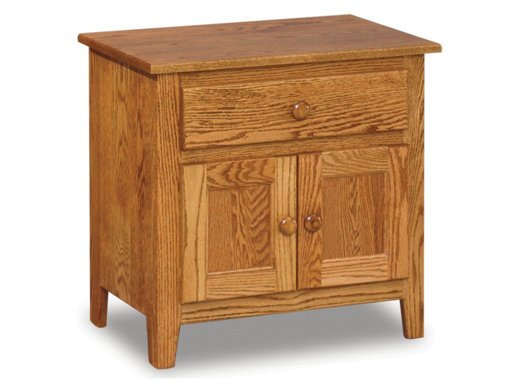 Amish Furniture of NE Shaker Nightstand – 25″H Bedside Table, primary thumbnail