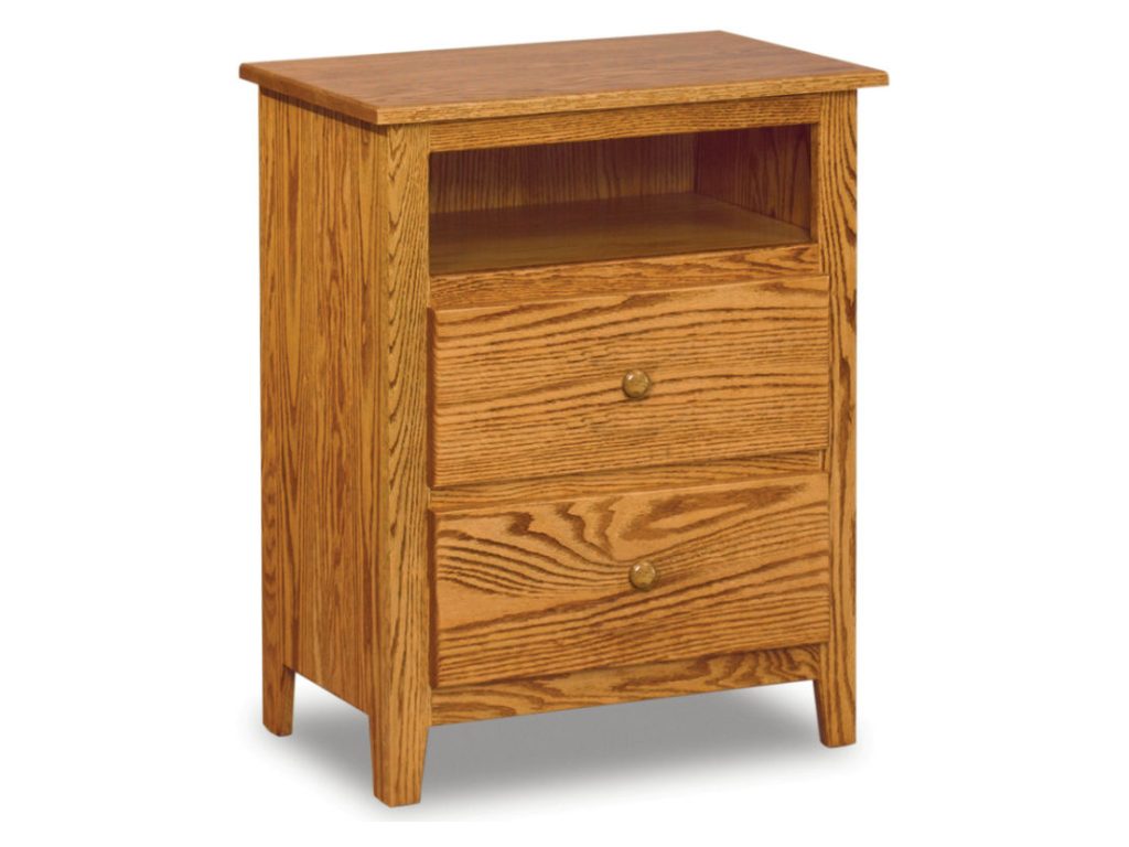 Amish Furniture of NE Shaker 2 Drawer Nightstand, primary thumbnail