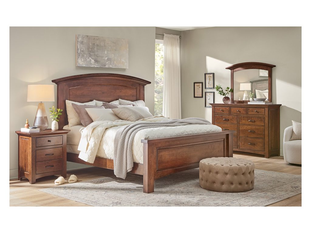 Amish Furniture of NE Abby 9 Drawer Dresser Mirror, alternate view 2