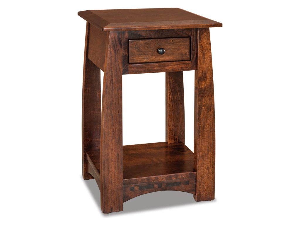 Amish Furniture of NE Boulder Creek 1 Drawer Open Nightstand Drawer Nightstand, primary thumbnail