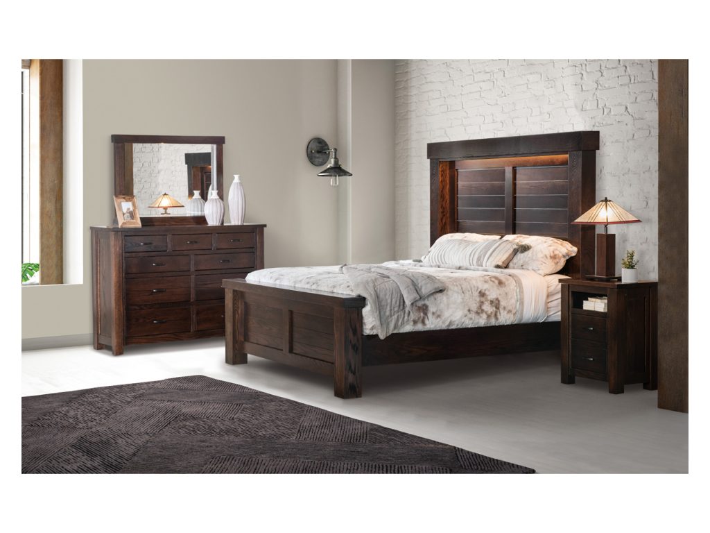 Amish Furniture of NE Cottage CPAP Nightstand Bedside Table, alternate view 5