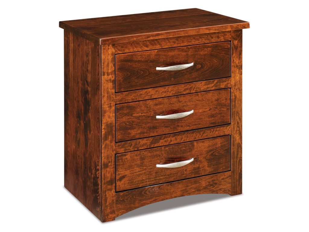 Amish Furniture of NE Denver 3 Drawer Nightstand – 25″W, primary thumbnail