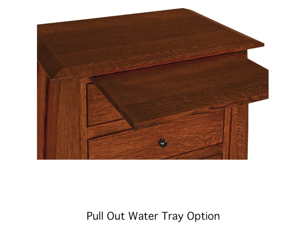Amish Furniture of NE Dumont 1 Drawer 1 Door Nightstand Drawer Nightstand, alternate view 3