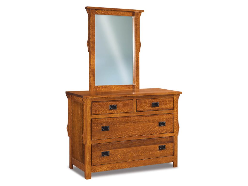 Stick Mission 4 Drawer Dresser Mirror, primary thumbnail