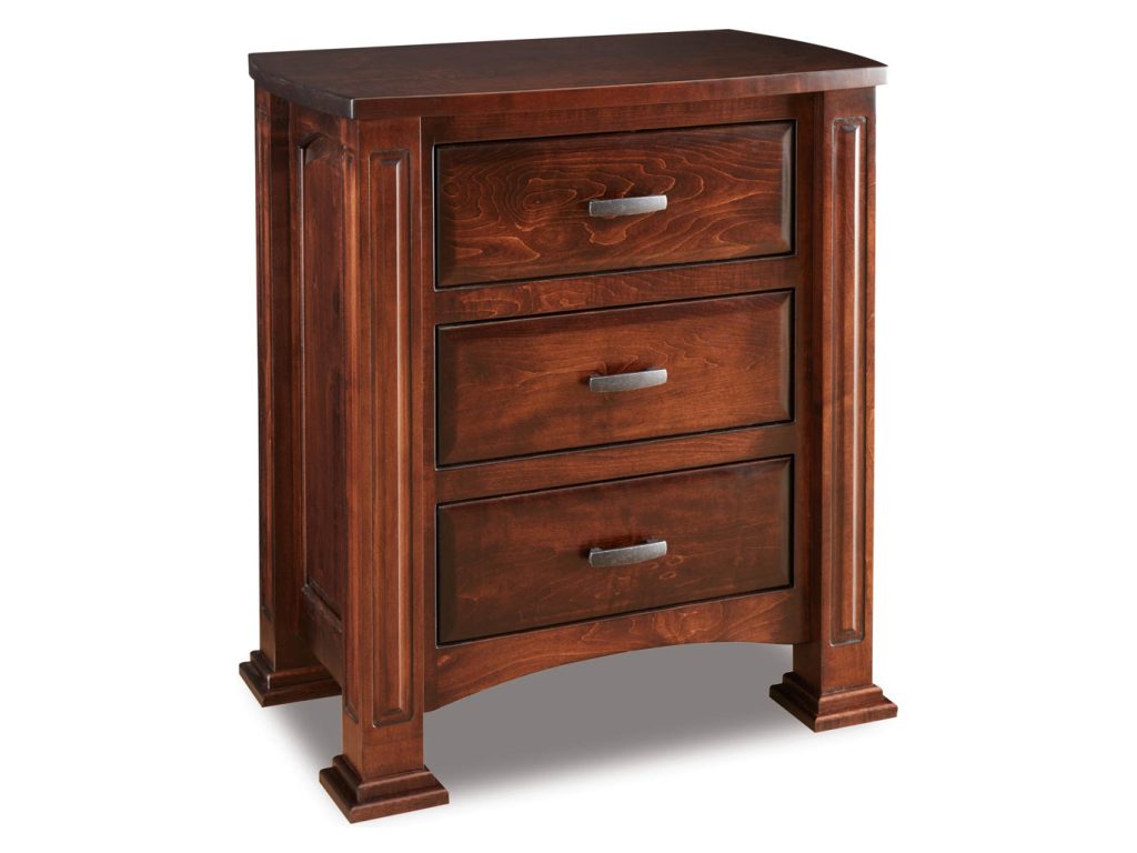 Amish Furniture of NE Lexington 3 Drawer Nightstand – 30″W, primary thumbnail