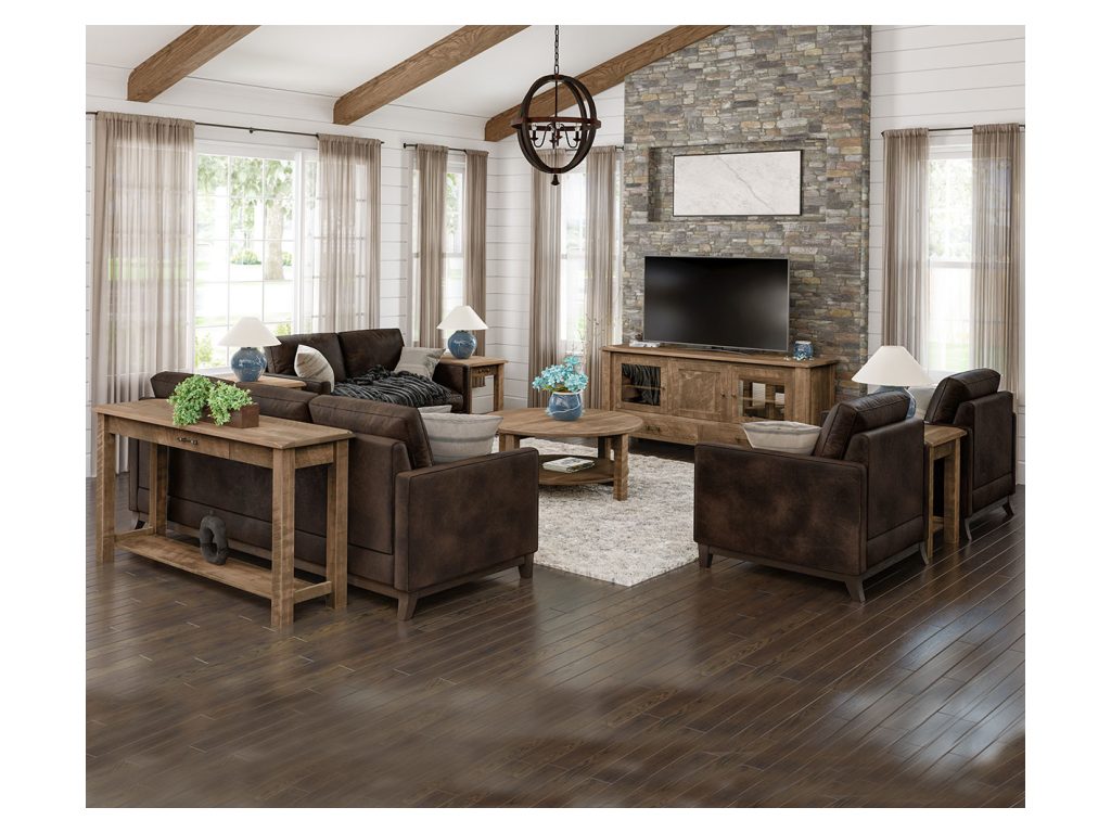 Amish Furniture of NE El Paso Round End Table, alternate view 1