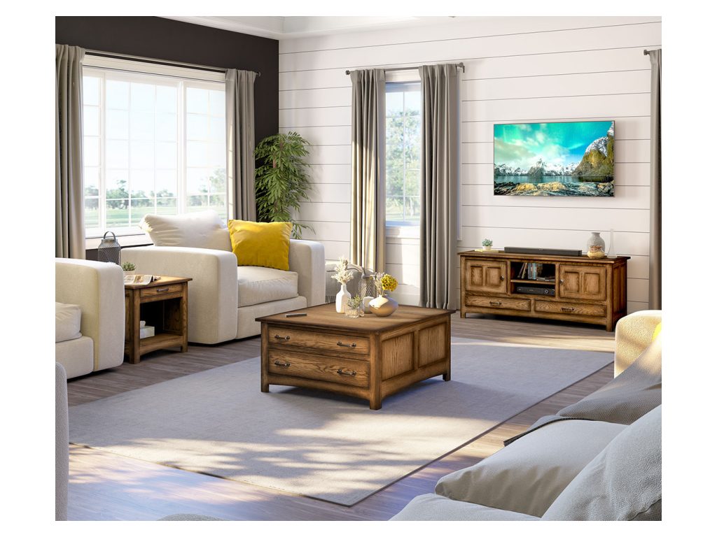Amish Furniture of NE Oakridge Coffee Table, alternate view 1