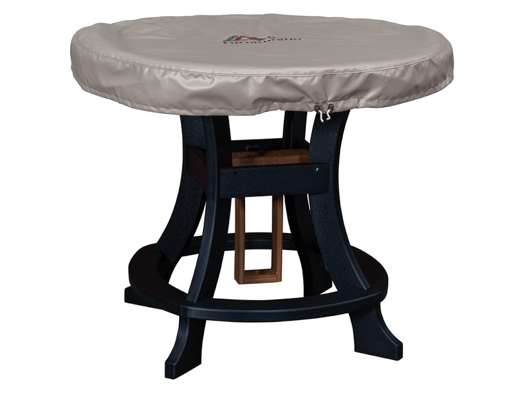Amish Furniture of NE Charity Dining Table with Border – 44″, alternate view 1