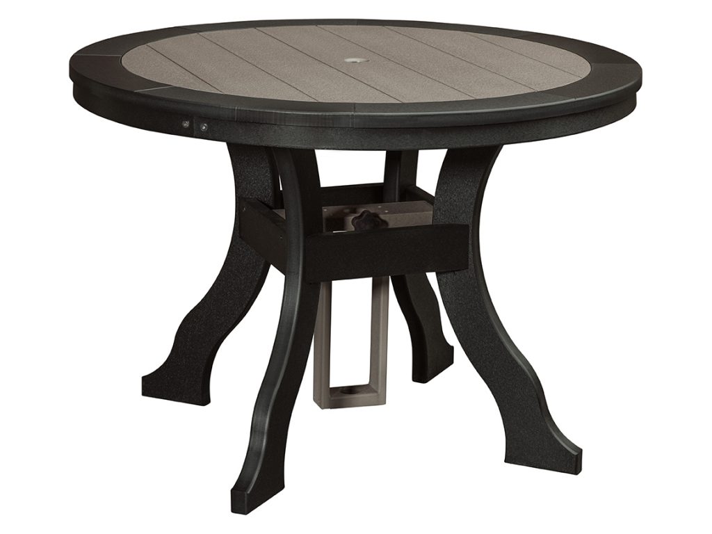 Amish Furniture of NE Charity Dining Table with Border – 44″, primary thumbnail