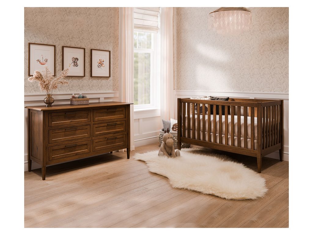 Amish Furniture of NE Willow 3 Drawer Nightstand, alternate view 1
